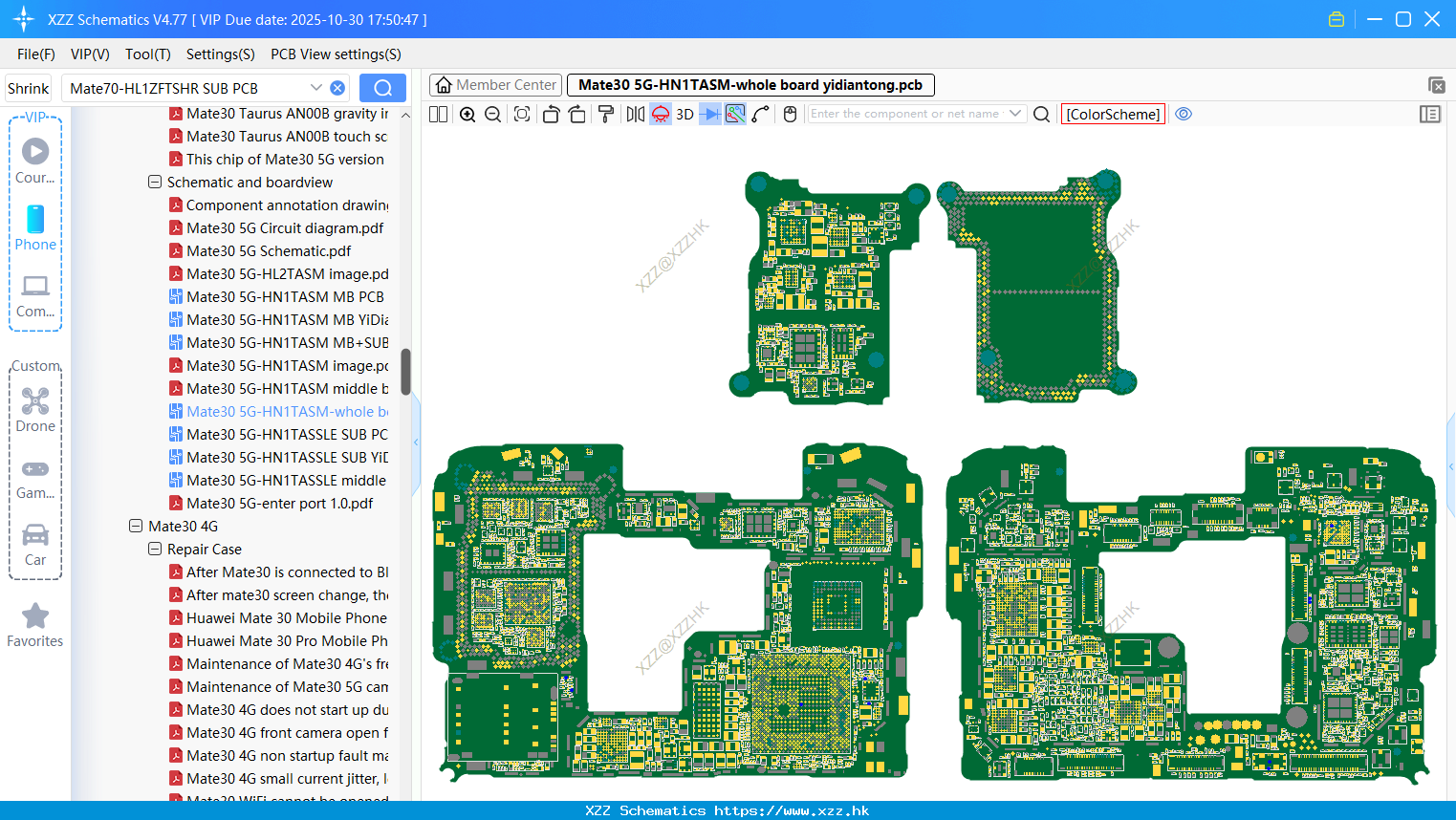 Huawei Mate30 5G-HN1TASM-whole Board Yidiantong